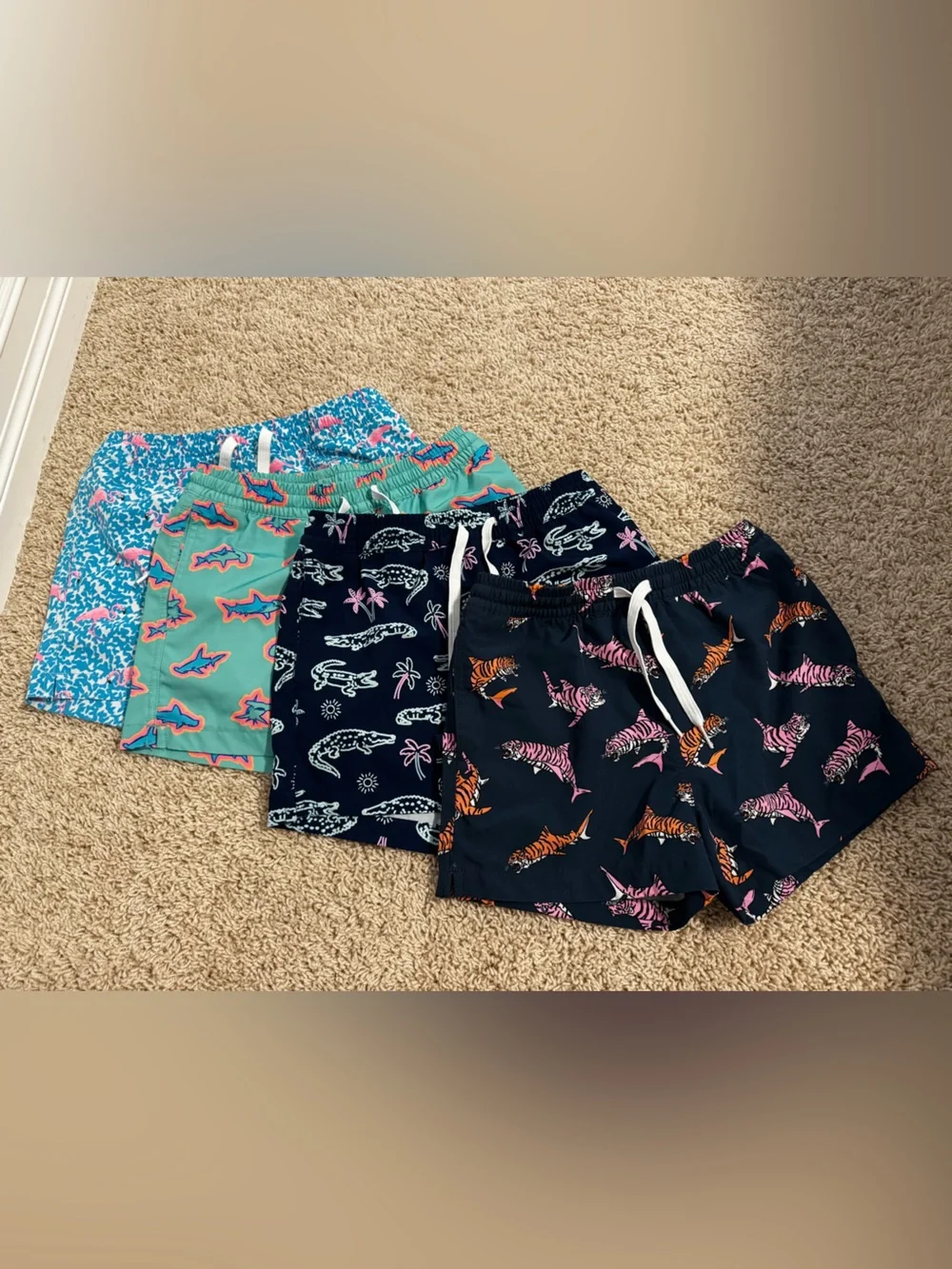Chubbies BUNDLE Boys S Lined Classic Swim Trunk  Shorter like new